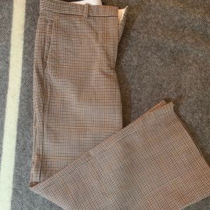 Theory Demetria Window Check Crop Pants Size 4